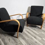 Armchairs by K. Kozelka & A. Kropacek, 1950s, Set of 2
