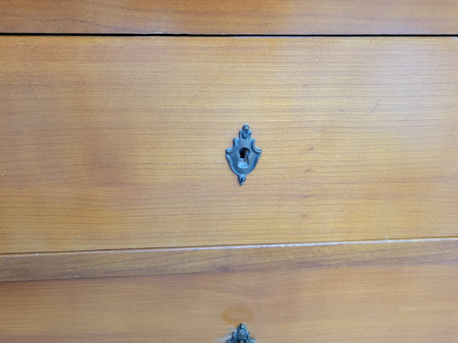 Louis Philippe cherry chest of drawers with lock
