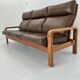 Mid-Century Leather 3-Seater Sofa by .L. Olsen & Søn, Denmark, 1960