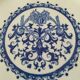 Gien plate – Rouen decor with tapered valances – Old stamp 1920