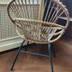 Vintage rattan armchair