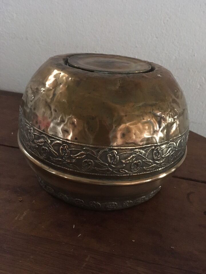 Brass pot cover art deco style