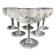 6 ½ crystal guilloché champagne glasses – Art nouveau