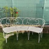 Arc garden bench