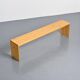 Large bench in solid pine, France, circa 1970