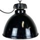 Industrial Bauhaus Black Enamel Pendant Lamp, 1930s
