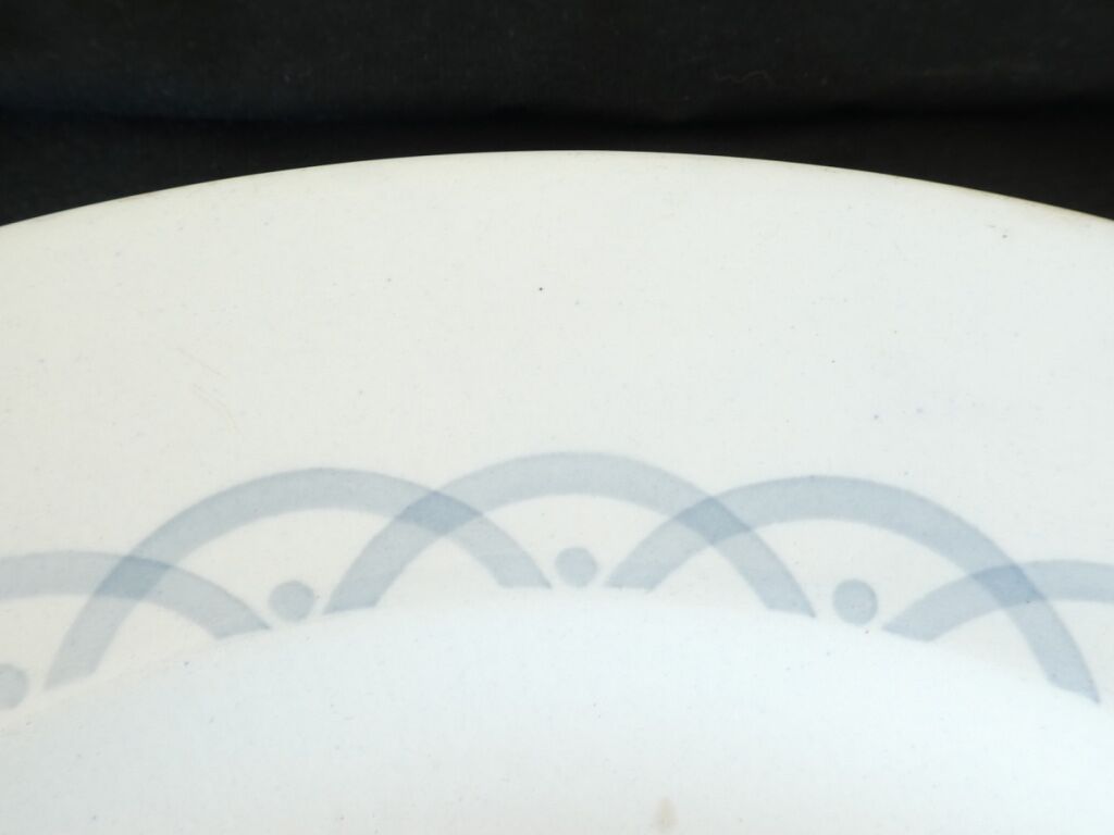 Plat rond en faience digoin sarreguemines modele cannes