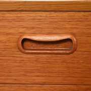 Scandinavian entrance cabinet from the 1950s–60s in teak and oak