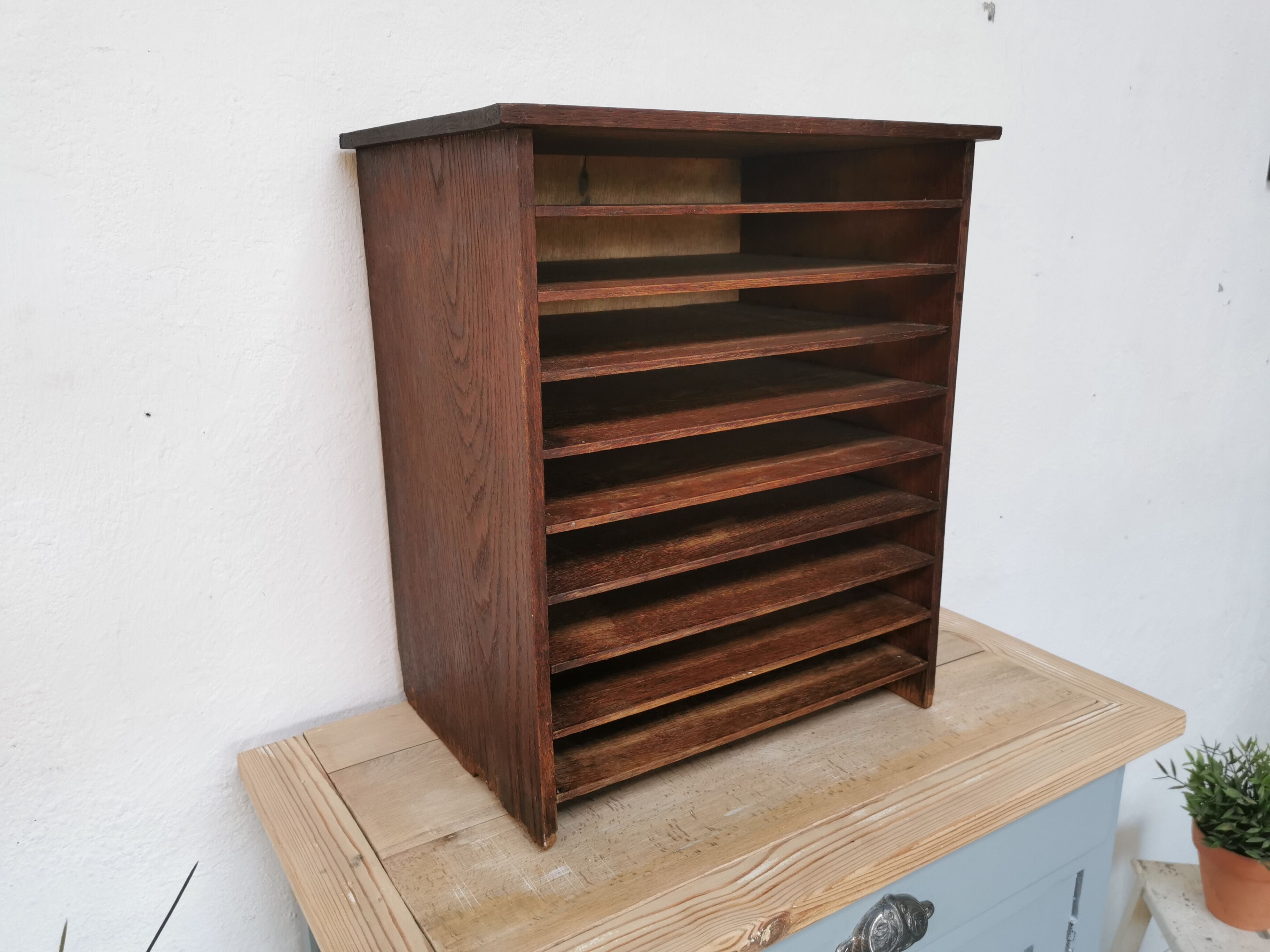 Range document vintage classeur trieur
