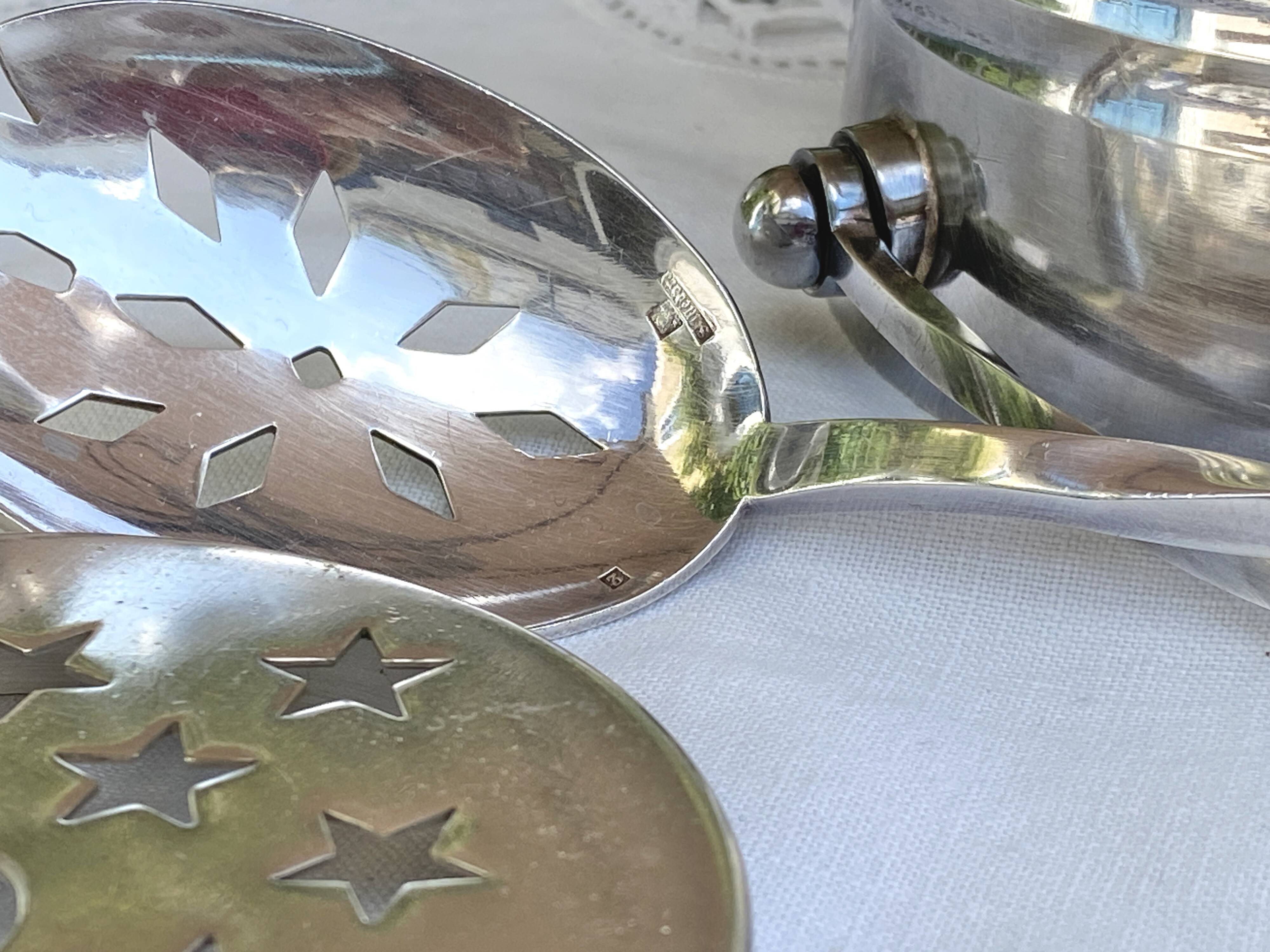 Ice bucket, ice cubes, cooler, silver-plated metal - goldsmith Saint Médard