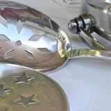 Ice bucket, ice cubes, cooler, silver-plated metal - goldsmith Saint Médard