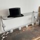 Vintage wall-mounted aluminum coat rack