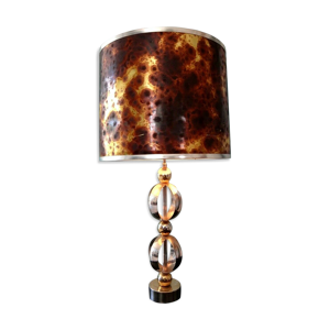 Lampe 1970 sphére métal - chrome
