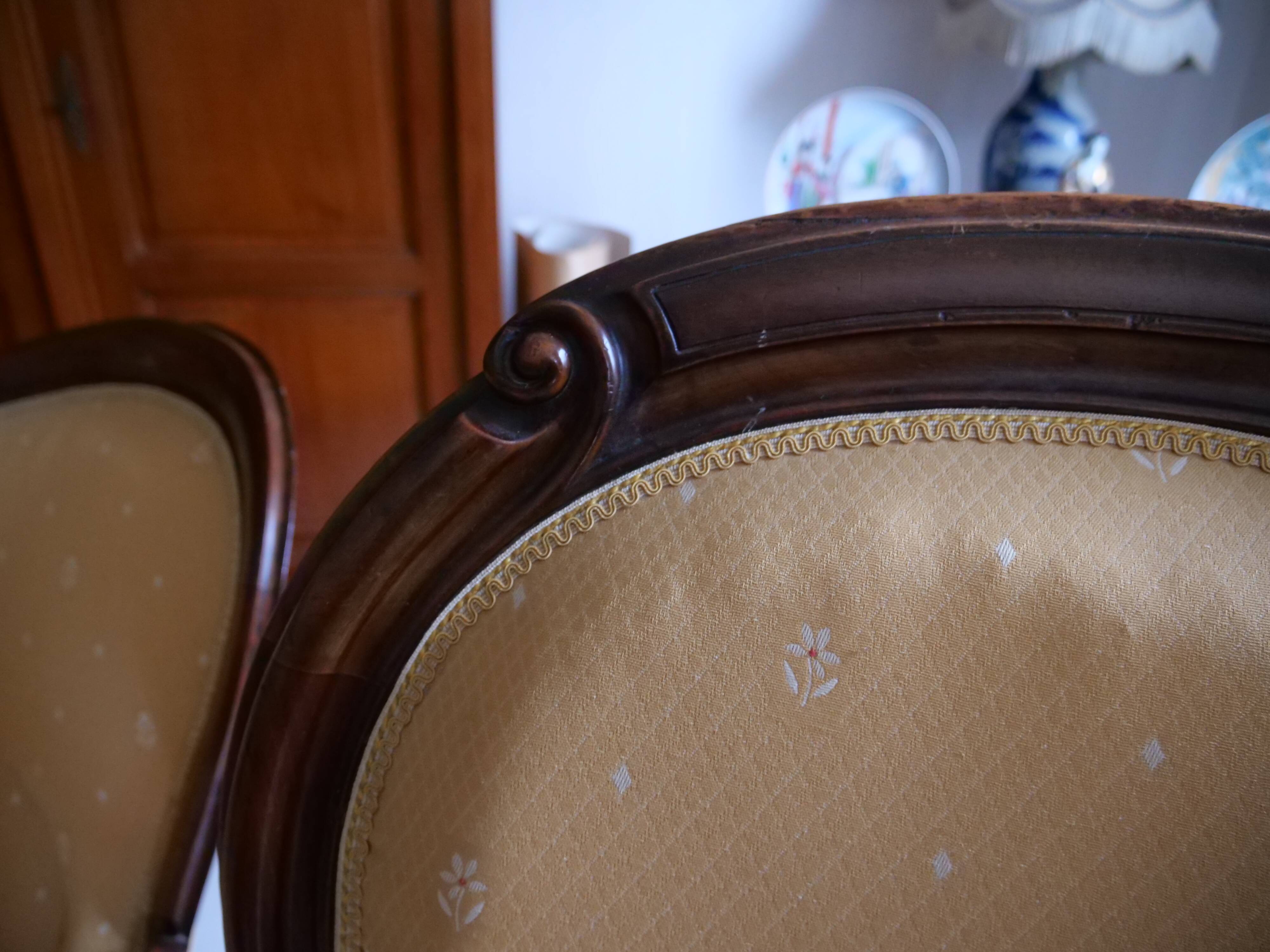 Napoleon III salon set – sofa and 2 armchairs, 19th century