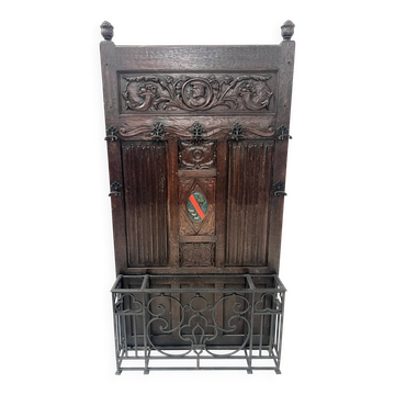 Porte manteaux de style Renaissance en chene massif XIX siècle
