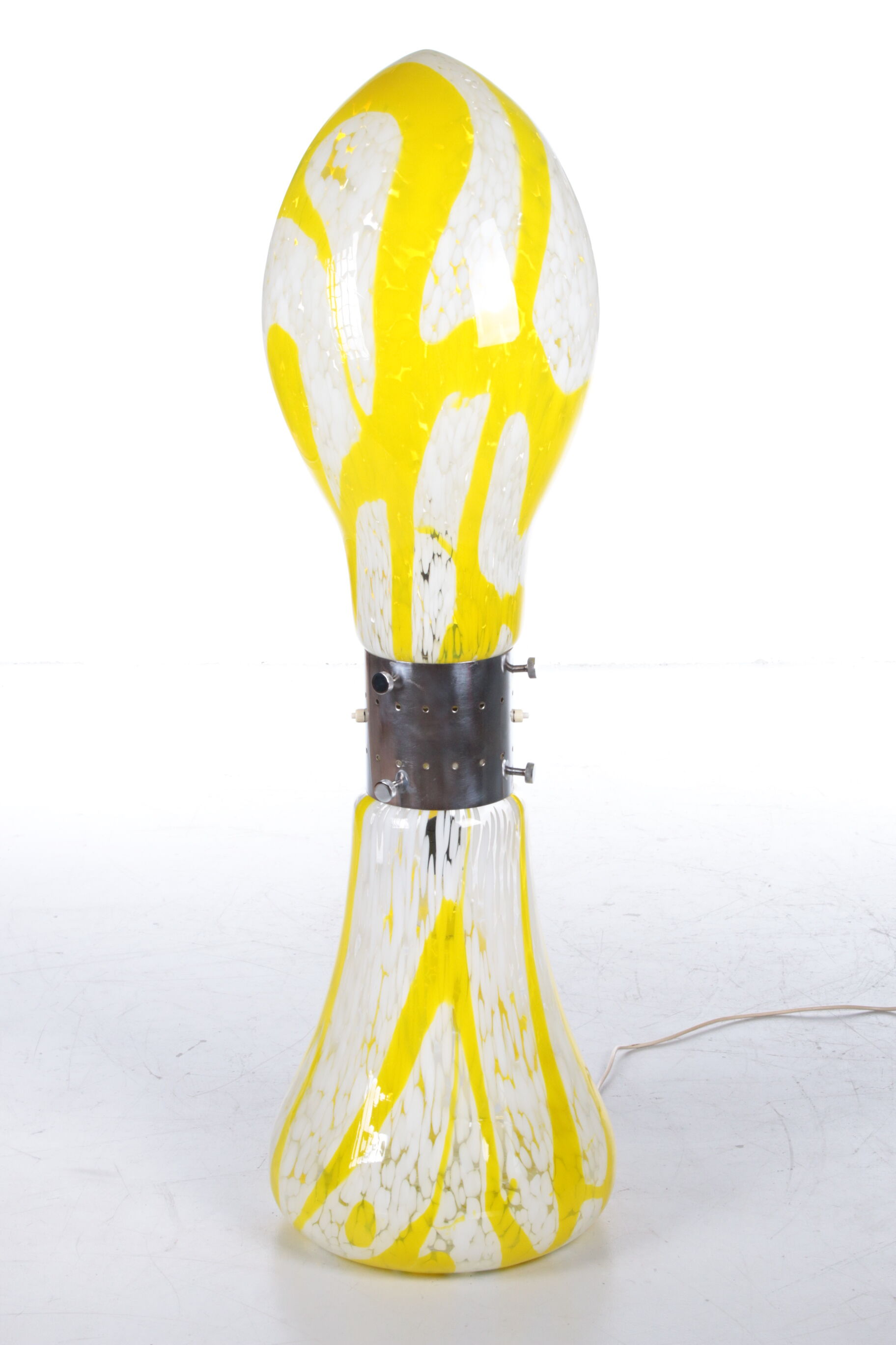 Carlo Nason model Lipstick Design Floor Lamp, Made by Mazzega Italy.