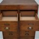 Vintage Dutch Oak Apothecary / Filing Cabinet, 1930s