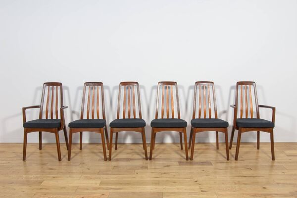 Chaises de salle à manger en teck des années 50, Royaume-Uni, années 1960, ensemble de 5