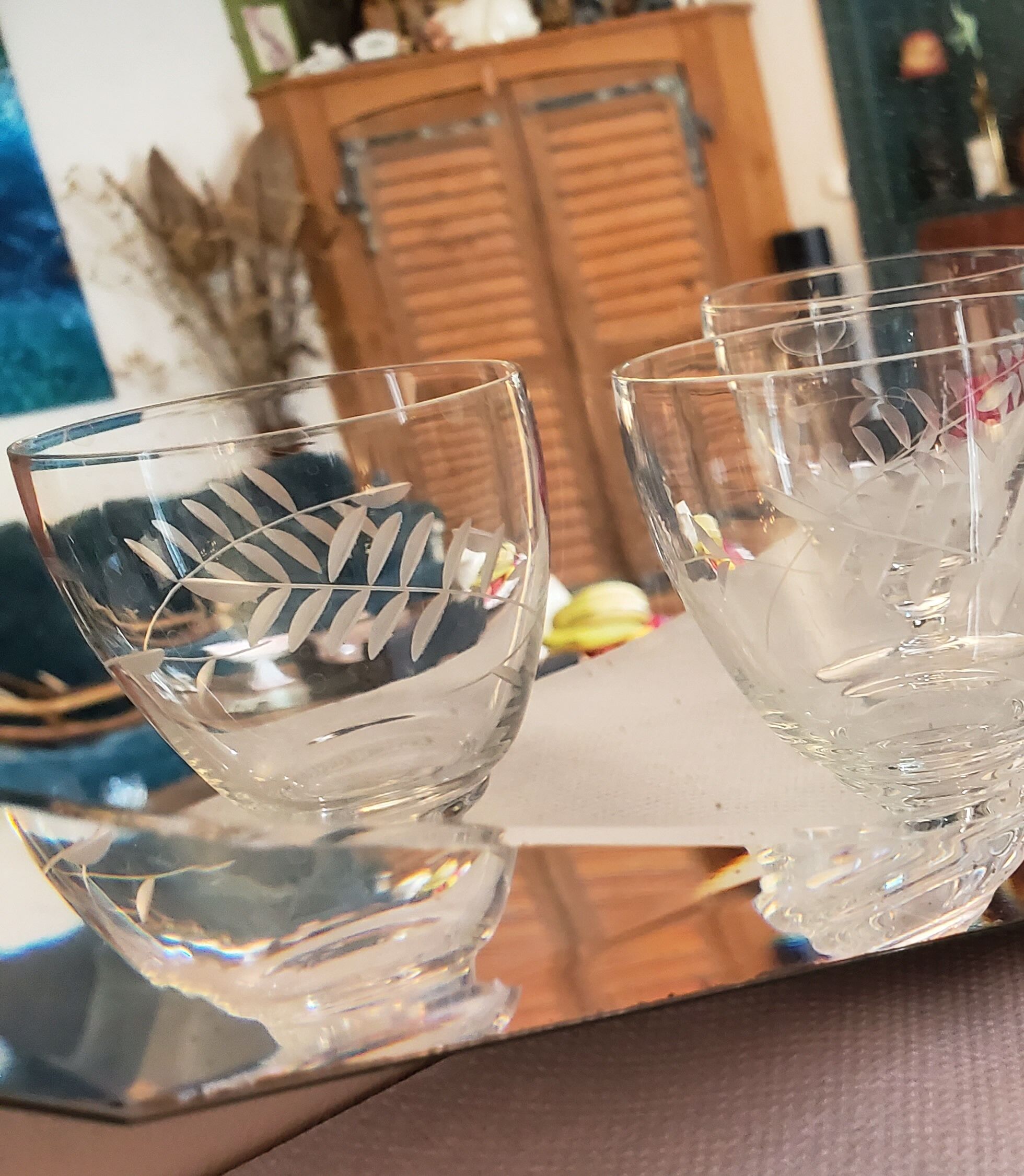 50's chiseled glasses