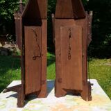 Gothic wall corner shelves