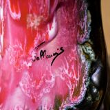 Large vase Vallauris vintage Brown-rose