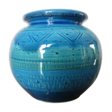 Ceramic pot cover Rimini Blue 60s