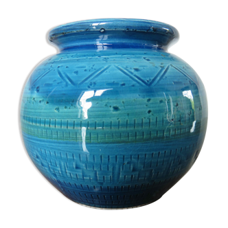 Ceramic pot cover Rimini Blue 60s