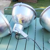 Set of 3 industrial pendant lights