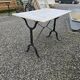 Table bistrot plateau en marbre