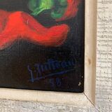 Oil on Canvas Still Life Gabriel Jutteau Vintage 1958