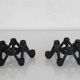 Pair of vintage cast iron candlesticks 1960