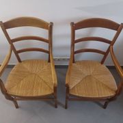 Paire De Fauteuil En Merisier