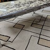 Table basse chromé marble 1970"vintage
