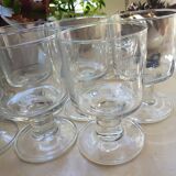 Set of 9 wine glasses