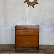 Vintage teak shoe cabinet from the 1960s.