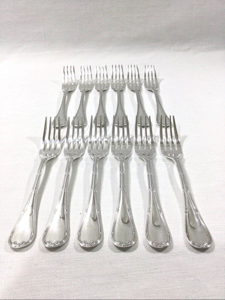 Christofle - cross ribbon fish cutlery