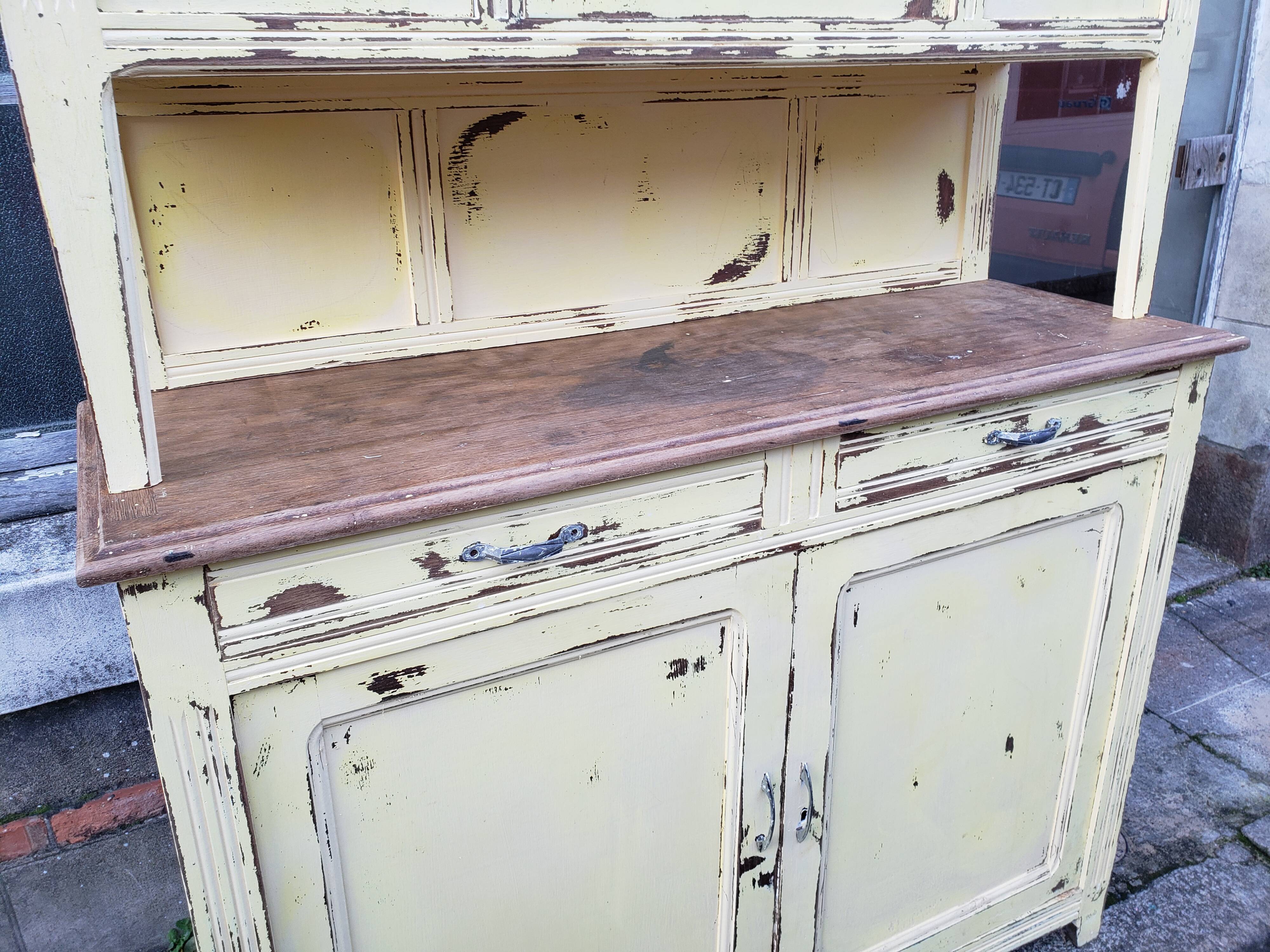 Buffet double soft yellow patina
