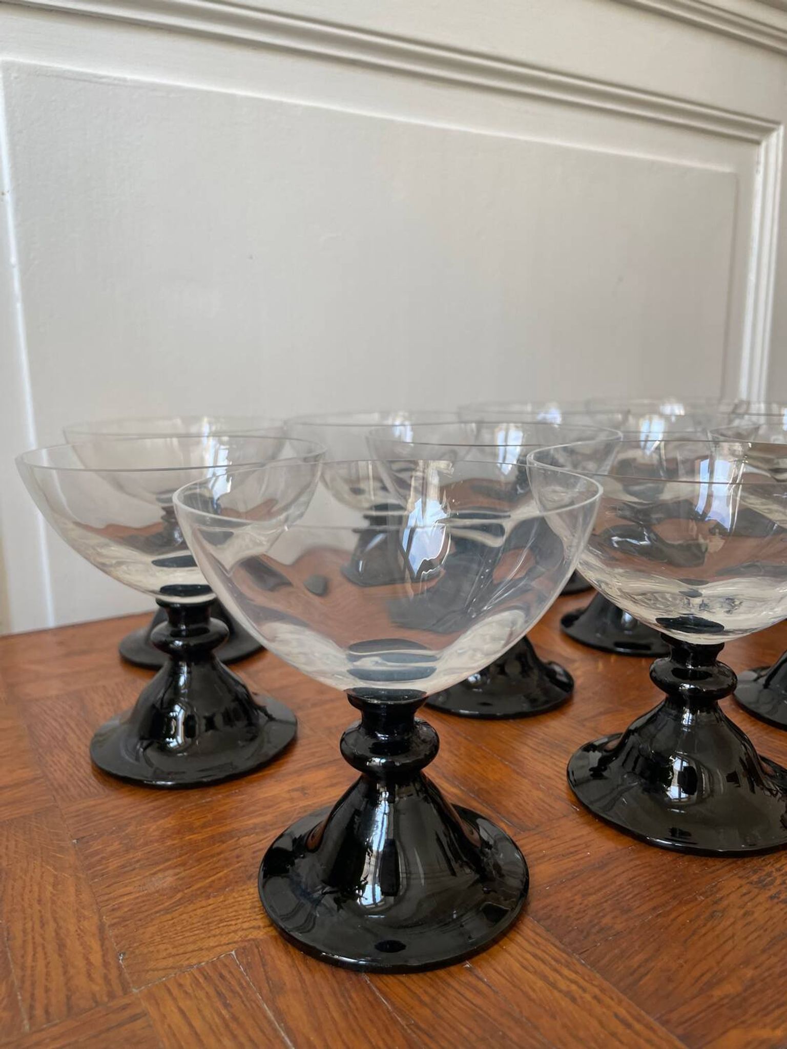 Lot de 12 coupes à dessert rétro