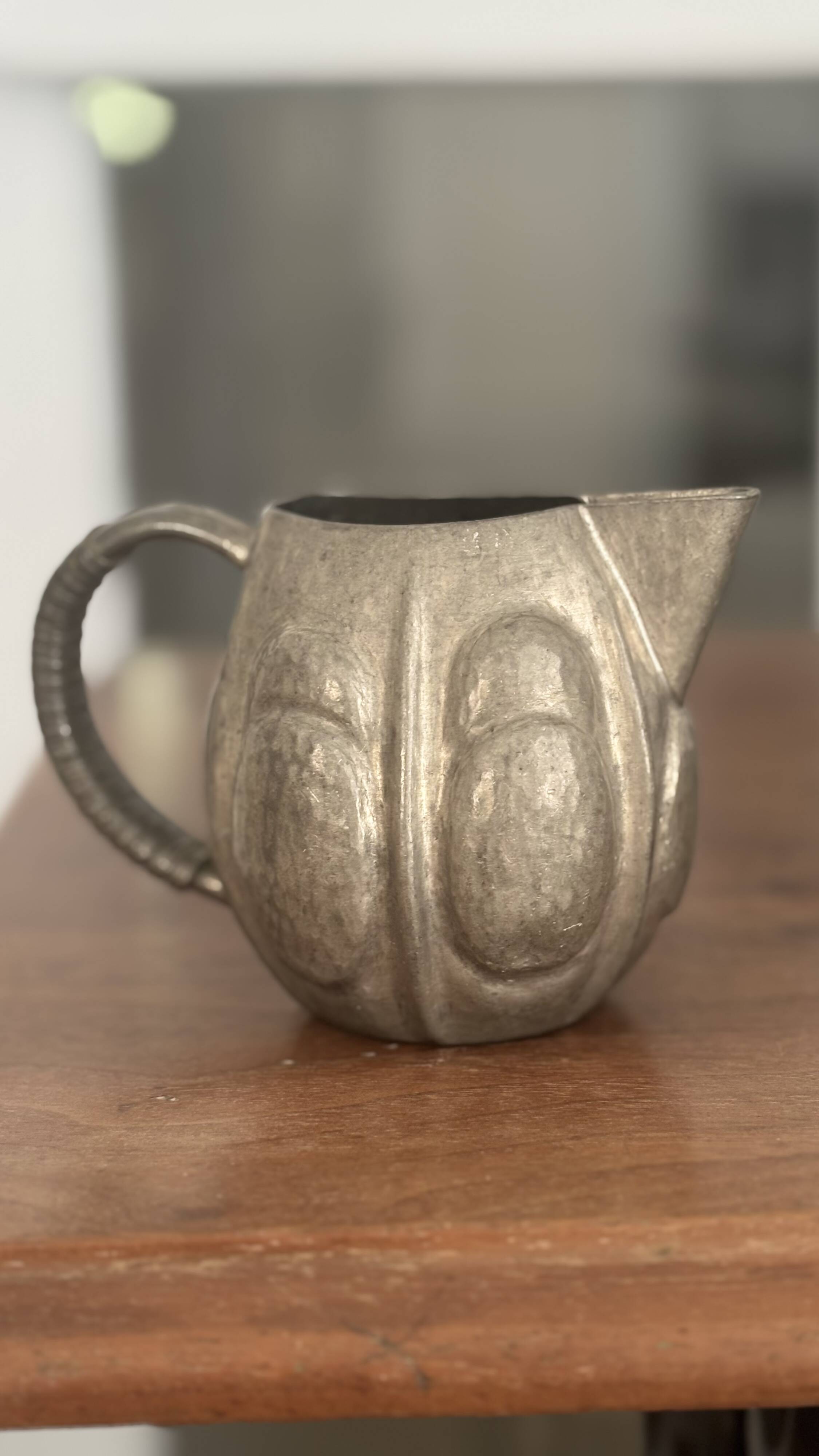 Pewter pitcher Chanal, Art Nouveau