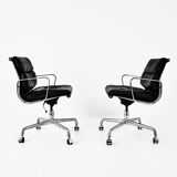 Set of 2 Armchairs by Charles & Ray Eames for Ring Mobelfabrikk Norway, 1970s