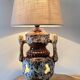 Lamp ceramic fat lava double lighting 70s