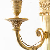 Paire d’appliques de style restauration à deux lumières