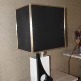 Vintage black white table lamp