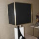 Vintage black white table lamp