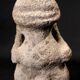 Anthropomorphic figure in volcanic stone, Oceanic tribal art, 17th century