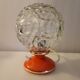 Lampe globe orange, space âge, Allemagne, 1960-70