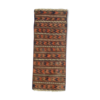 Kilim ancient Turkish rug 51x127 cm