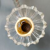 Small Venetian chandelier, three-burner twisted blown glass 1950s - Brass, Glass