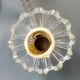 Small Venetian chandelier, three-burner twisted blown glass 1950s - Brass, Glass