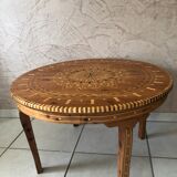 Moroccan marquetry table